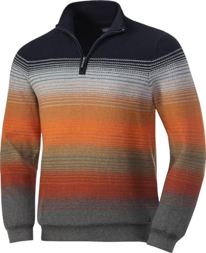 Franco Bettoni Pullover Herren, Strickpullover aus 100% Baumwolle mit Zipp, Sweatshirt für Männer, Gr. 48 – 60
