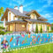 Lets Joy Ostern Banner Deko, 270 x 35CM Frohe Ostern Banner, Osterdeko Hintergrund Banner, Ostern Banner Party Deko, Ostereier Kaninchen Banner, Ostern Garten Zubehör Dekoration