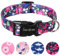Unique style paws Rosa Blume Hundehalsband Geschirre Halsbänder & Leinen für Halsband Hund Breit Fliege Kette Hund Dog Collar Zughalsband Geschenke für Kleine Mittlerer Große Hunde S