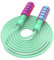 Corde à sauter réglable en coton pour adultes et enfants (vert, 3 m)