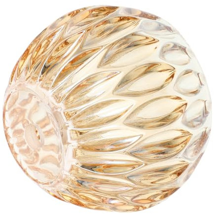 Cabilock Kleiner -lampenschirm Für Tischlampen Vintage Kerzenlampenschirm Eleganter Indoor-lichtschutz Aus Amberfarbenem Für Wohnräume Hotels Und Restaurants