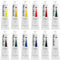 MEEDEN Peinture à l'Huile Kit - 12 Couleurs x 170ml/5.7oz Tubes Professionnels pour Adulte - Peinture Huile Artiste pour Tableau Verre Bois Toile