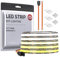 BTF-LIGHTING FCOB COB CCT LED-Streifen 3000K-6000K CCT Drehbar DC24V 5M 640LEDs/m 14W/M 10mm Schwarz PCB Flexibles Hoher Dichte LED-Band IP66 Wasserdicht für Innenraum Dekoration (nur Streifen)