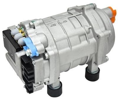 Conjunto de compresor eléctrico integrado A/C, 12V y 24V, for aire acondicionado de CA, coche, camión, autobús, barco, Tractor, tienda, aire acondicionado for automóvil(12V)