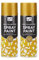 DIOXSTAR Metallic Gold Spray Paint, Fast Drying, Non-Cracking, Suitable for Most Surfaces Including Wood, Metal and Brick, Interior and Exterior Decoration, 400ml (2 PCS)