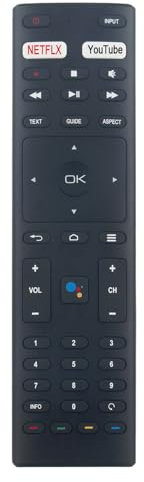 ALLIMITY Télécommande vocale Compatible avec Edenwood Hyundai Blaupunkt Continental Edison EKO K320HSG CEQLED50SA21B2 CEQLED55SA20B7 32WG965 50UN265 HY-TVS32HD-006 MSDV326BY-66830 ED32C01HD-MM