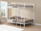 Vente-unique-Etagenbett - 2 x 140 x 190 cm - Metall - Weiß - Gemini II