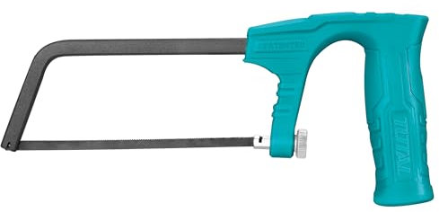 TOTAL - Mini Scie à Archet | Longueur 150 mm | Outil pour Couper le Bois et le Plastique | Idéal pour les Travaux de Plomberie et de Menuiserie | Inclut une Lame de Scie