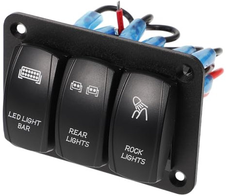 LIFKOME Pannello Interruttore Interruttore Bilanciere Bande Pannello Per Auto Camion Barche