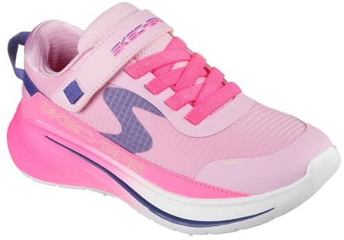Skechers Girls Gore and Strap Sneaker W Mono Mesh Runners Pink 1