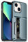 Vofolen for iPhone 13 Case with Card Holder Heavy Duty Military Grade Shockproof Protective Phone Cover Rugged Hard Back Hidden Flip Wallet Cases for iPhone 13 Phone Case-Navy