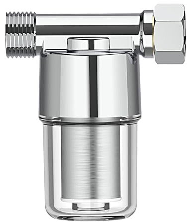 Water Filter for Tap, 1/2Inch Inline Sediment Filter Stainless Steel Impurity Filtration Element for Washing Machines, Showers, Faucets, Heater