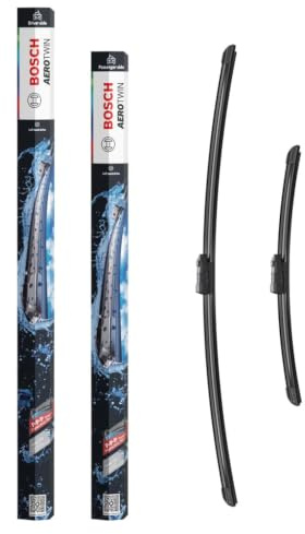 Bosch Aerotwin Aerotwin eA 557 S Front-Scheibenwischer - Set mit 2 Ersatz-Scheibenwischern und vormontiertem Multi-Clip-Adapter - 2 Wischblätter, 700 mm und 400 mm - in platzsparender Verpackung