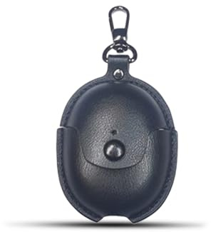 Hülle für Google Pixel Buds Pro 2 Ohrhörer, daunke PU Leder weiche Schutzhülle Abdeckung, enthält Haken, um Verluste zu verhindern, Stoßdicht und Drop-Proof, wasserdicht, leicht und tragbar, schwarz