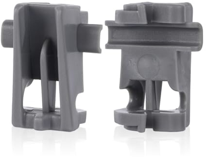 2pcs MEG64438801 Dishwasher Rack Fixing Clips, Lower Rack Holder | Compatible with Replaces AP6237065 4512016 PS12081829 PS8727386 EAP8727386 00611474 AP4355082