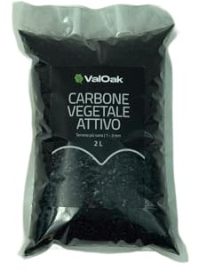 ValOak Carbone Vegetale Attivo 2 L – Ammendante Naturale per Piante e Terrarium | Antimuffa e Anti Marciume | Migliora Drenaggio e Assorbimento Nutrienti | Made in Italy