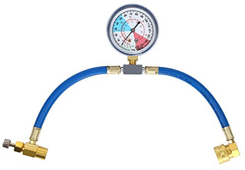 Latinaric – kit de recarga con manómetro para medir y recargar el refrigerante del aire acondicionado R134a