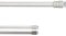 BEAUTEX Klemmstange ausdrehbar mit Saugknopf für Fenster Gardine Länge wählbar, 60-90 cm Weiß (1 Stück)