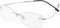 KoKoBin Randlos Lesebrille super Light Titan Lesehilfe für Damen und Herren(silber,+3.0)