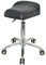 VAKON SALON - Breitsitz Rollhocker höhenverstellbar von 55-75 cm, Drehhocker, Rollhocker, Praxishocker, Bürohocker, Arbeitshocker