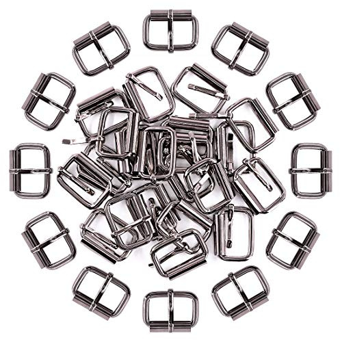 Swpeet 60 Stück 25 mm robuste Metall-Ringschnallen-Gurtbänder