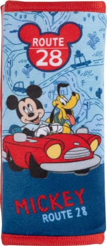 Disney - Mickey Cinturón Lazo | Einfach anzubringen dank Klettverschluss | Weiches Material, leicht abwaschbar | Mickey Mouse-Grafiken, Blau