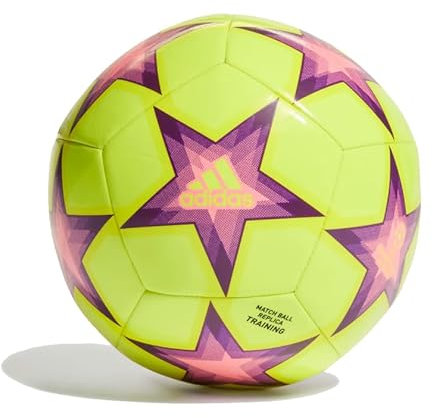 UCL Club Ball Unisexe Adulte Jaune Solaire/Rose Faisceau Pantone 5