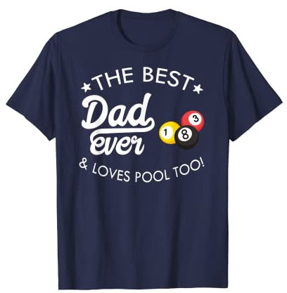 Herren Pool Shirt Best Dad Ever T-Shirt