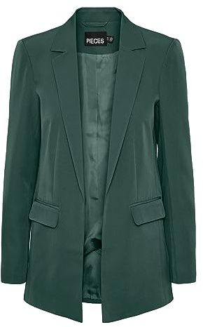 PIECES Damen Pcbozzy Ls Loose Blazer Noos Bc Klassischer Blazer, Trekking Green,XS