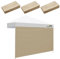 Hisinly Parois latérales de tente instantanée pour auvent pop-up de 25,4 x 25,4 cm 210D imperméable, 3 parois latérales, kaki (3 parois latérales uniquement, auvent non inclus)