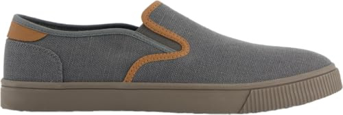 TOMS Men's Baja Sneaker, Graphite Heritage Canvas/PU Trim, 8 UK