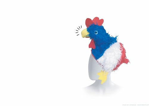 Holiprom - Bonnet Coq - Supporter Equipe de France - Musical - Tricolor