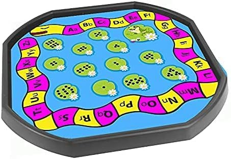 Alphabet and Numbers Lily Pad Vinyl Tuff Tray Insert - 60 x 60 cm - Ideal for Mini Tuff Spot Tuff Tray - Tuff Tray NOT Included