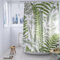 YISURE Duschvorhang mit Gewicht Grüne Blätter 180x200, Grün Natur Pflanze Landschaft Duschvorhänge badewanne Polyester Textil waschbar für Badzimmer, Breite 180 x Höhe 200cm