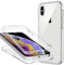 ZYIMOU Handyhülle für iPhone XS Max Hülle 360 Grad, Transparent Dünn Durchsichtige Case Full Schutz Silikon SchutzHandyhülle, Hart PC Zurück + Weich TPU Vorderseite