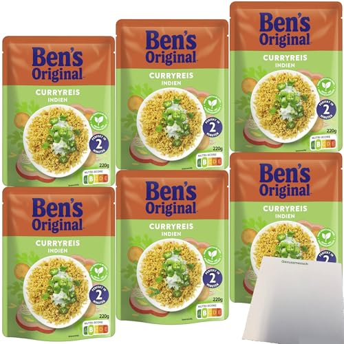 usy Bundle für Ben's Original Express Curryreis 6er Pack (6x220g Packung) + usy Block