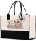 callie Tragetasche für Damen, wiederverwendbar, große Tragetaschen für Reisen, Strand, Einkaufen, Arbeit, Geburtstagsgeschenke für Frauen, Lehrer, Large