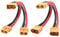 1Pair Short XT60 Parallel Battery Connector Cable,14AWG XT60 Male to Female Y Splitter Adapter Cable,10cm/3.93inch for RC Multicopter Quadcopter