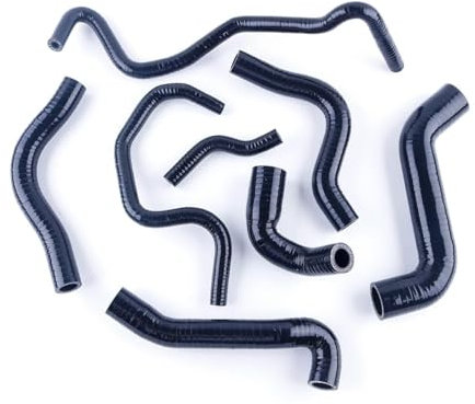 Compatible con para TT 1.8 T 225HP 2000 2001 2002 2003 2004 2005 2006 Kit De Manguera De Agua Refrigerante De Silicona para Tubo De Viento Cálido Manguera Radiador(Black)