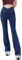 LaiEr Pantaloni Yoga Donna con Incrocio a V Vita Alta Controllo dell'anca Fitness Casual Skinny,Pantaloni da con Taglio a Zampa e Stampa Denim Leggings Fitness Svasati con Tasche Laterali,Blu,S