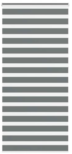 vidaXL Doppelrollo Dunkelgrau 100x230 cm Stoffbreite 95,9 cm Polyester