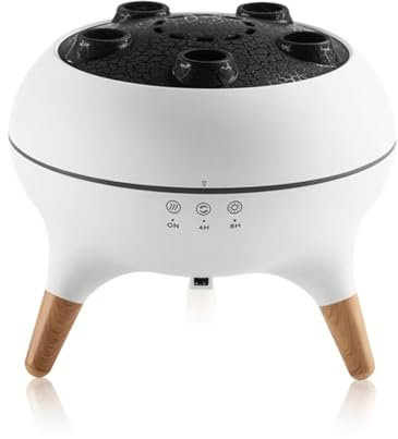 Junterone Humidificateur d'air à 5 Ports de Pulvérisation Diffuseur D'Arômes de Bureau Diffuseur D'Huiles Essentielles D'Arômes Prise UE