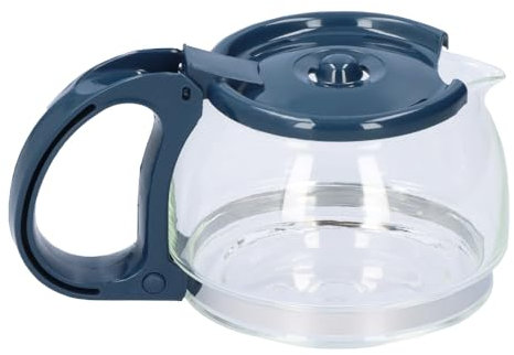 Anakel Home Jarra de Cristal para Cafetera de Goteo compatible con Ufesa Capricho Plus CG-1602 | Medidas 9cm de Alto x 17cm de Ancho, Color Azul