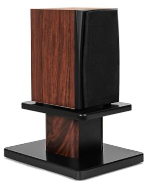 OUUTMEE 15 cm (6 inches) Wooden Speaker Stand – Robust Hi-Fi Speaker Stand for Home Theater, Universal Speaker Holder for Bookshelves with Sand-Fillable Design (Set of 1)