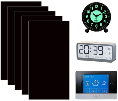mkemka 5 Blätter LED Licht Dimmer Folie Selbstklebend LED Abdeckung dimmen 50% Lichtdimmer Aufkleber für Lichtwecker Router Fernseher Elektronikgeräte