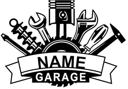 East-hai-buy Custom Metal Sign Repair Tools Garage Wall Art Personalized Car Repair Shops Garage Wall Plaque Wall Decor Color1,29 * 20.3cm