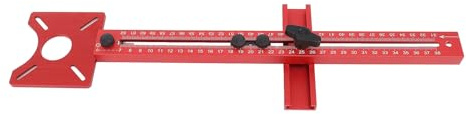 Marhynchus Oberfräsen-Fräsnutenhalterung, Hochwertige Führung aus Aluminiumlegierung für die Holzbearbeitung, Verstellbarer Halter mit Präziser Kreisförmiger Positionierung Zum Trimmen und