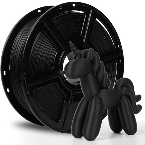 Flashforge ASA CF für den 3D-Druck,1,75 mm,1kg,UV- und witterungsbeständig,hohe Steifigkeit,hitzebeständig,einfach zu drucken,perfekt für funktionale Teile und Prototypen im Außenbereich(Schwarz)