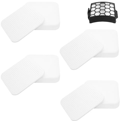 4 Pack Vacuum Filters Compatible with Shark Lift Away NV602UK NV602UKT NV702UK NV702UKT NV612UK NV612UKT NZ690UK NZ690UKT NZ710UK NZ710UKT, Washable and Reusable Foam & Felt Filter Replacement Parts