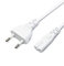 CABLEPELADO Cavo Alimentazione Tipo C Euro - C7 - Euro 8 - Compatibile Con Samsung Toshiba LG Philips Sharp Sony, Monitor, DVD Printer Radio BLU-Ray Playstation Xbox - 3 Metri - Bianco